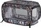Beatrice Home Fashions Portable Collapsible Pop Up Kennel, Travel Cat and Dog Crate, 32.5" L x 19.5" W x 19.5" H