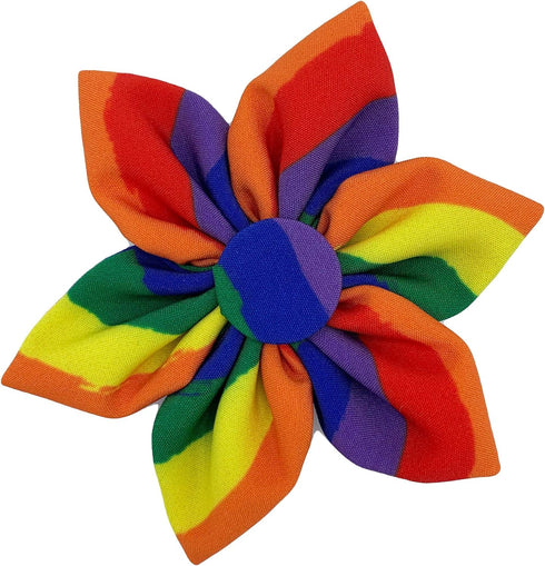 Huxley & Kent Pinwheel for Pets | Equality (Small) | Pride Velcro Collar Accessory for Dogs and Cats