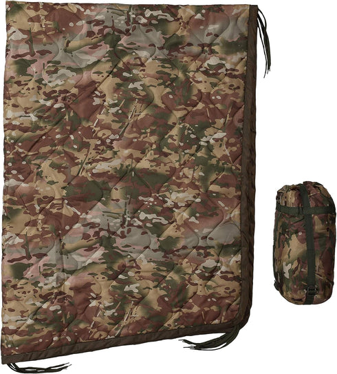 USGI Industries Military Woobie Blanket, Thermal Insulated Camping Blanket, Water-Resistant, Portable with Carry Bag