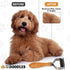 Pet Dematting Comb for Dogs and Cats - Wooden Handle Deshedding Rake for All Hair Types