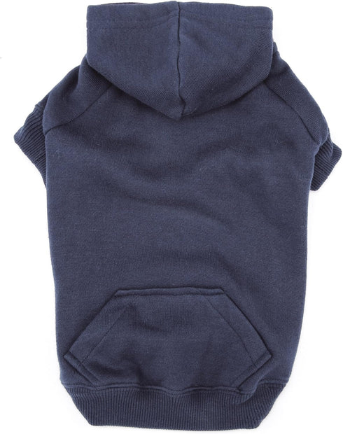 Basic Hoodie for Dogs, Navy, Small, 12"