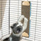 Cat Scratching Post for Cage, Wall Mounted Cat Scratcher, Cardboard Scratcher, SCRC-40X10