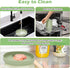 Cat Bowls Silicone Dog Bowls, Non-Slip 10 OZ Pet Bowl for Dry & Wet Food, Green 2pcs for Small Pets
