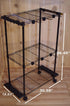 Old Cedar Outfitters Rolling Rod Cart and Tackle Trolley - Holds 12 Rod and Reel Combo for Storage