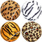 Tourna Unique Sports Dog Fetch Squeaker Balls, 4 Pack, Animal Prints