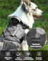 Dog Harness No Pull, Black M, Military Dog Vest with Handle & Molle, Adjustable Reflective Tactical Harness for