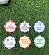 Golf Ball Marker Set Poker Chip Edition - Great Novelty Golf Gift