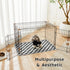 2 Pack Black Checkered Washable Pee Pads for Dogs, Checkered Reusable Dog Pee Pads, for Puppy Playpen, Crate, Whelping
