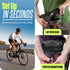 KT-Sports Comfort Gel Bike Seat Cushion - Padded Cover with Anti-Slip Design, Drawstring for Men & Women
