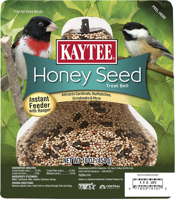 Kaytee Honey Seed Treat Bell, 1-Pound
