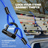 Security Cable Lock Set - 5' to 25' Weatherproof Keyless U-Lock with Combination for Bikes and Equipment