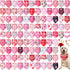 Newwiee 100 Pieces Valentine's Day Dog Bandanas Bulk for Large Dogs Pink