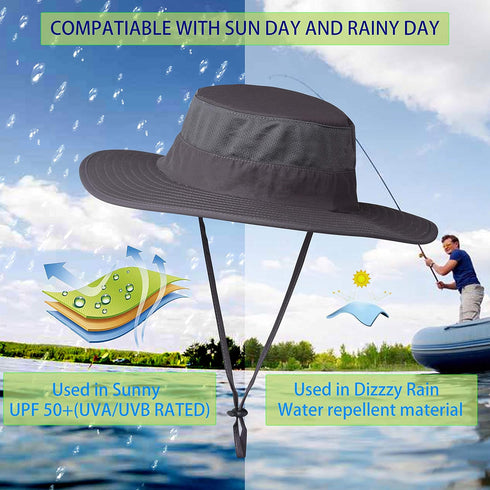 KOOLSOLY Fishing Hat - Sun Cap with UPF 50+ Sun Protection and Neck Flap for Men and Women