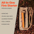 Fire Starter Survival Tool - All-in-One Flint and Steel Kit with Ferro Rod, Waterproof Tinder Wick Rope, Steel Fire