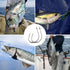 18/0-28/0 Giant Fishing Hooks Tuna Circle Hooks Stainless Steel Big Game Saltwater Fishing Hooks Extra Strong Short