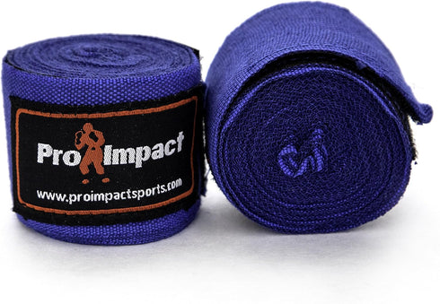 Pro Impact 180 Inch Mexican Style Boxing Hand Wraps, Stretchable Wrist & Knuckle Support for MMA & Training