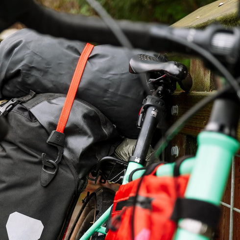 GEAR AID Holdfast Bungee Strap - Organize Gear for Biking, Camping, Hunting, Exercise, Paddling, Orange Reflective