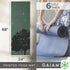 Gaiam Yoga Mat - Premium 6mm Print Extra Thick Non-Slip Exercise & Fitness Mat for Yoga, Pilates & Floor Workouts (68"L