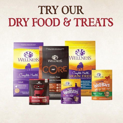 95% 13.2-Ounce (Pack 12) Wellness Beef Natural Wet Grain Free Canned Dog Food, Can