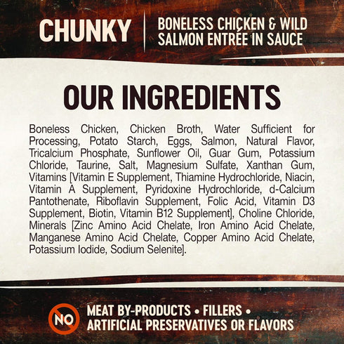 Wellness CORE Grain-Free Signature Selects Wet Cat Food, Chunky Chicken & Salmon, 5.3 oz, Pack of 12