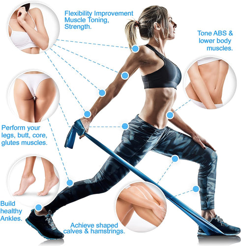 Starktape Resistance Bands Set, 3 or 5 Pack Non-Latex for Home Exercise, Workout, Strength Training