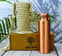 Pure Copper Water Bottles, Seamless Leak Proof Ayurvedic Copper Bottle (1000ml)