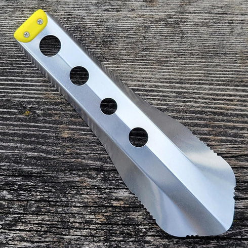 Ultralight Backpacking Trowel, 0.48 oz (13.5g), Yellow Lightweight Tool for Camping and Outdoor Activities