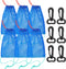 Xaajooio 6 Pcs Blue Crab Trap Bait Bags with Rubber Lockers Small Crab