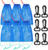 Xaajooio 6 Pcs Blue Crab Trap Bait Bags with Rubber Lockers Small Crab