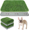 KOOLTAIL Dog Grass Pad with Washable Pee Pads for Puppy Potty Tray,2