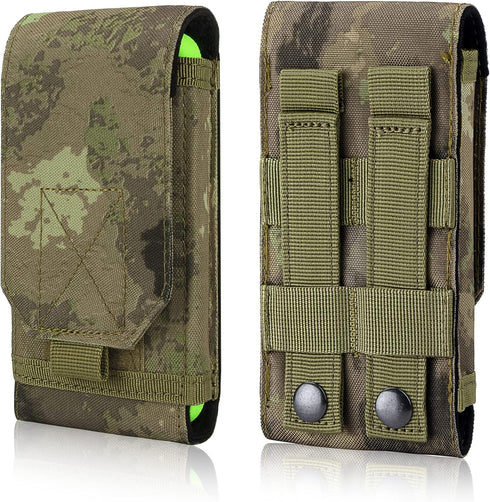 IronSeals Tactical Molle Phone Holster Pouch - Universal Belt Waist Bag for iPhone 16 Pro Max/16 Pro/15 Pro Max/14 Pro