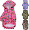 Small Pet Cat Dog Raincoat Hoodie Coat, Waterproof Rain Jacket Rainwear (XS: Length - 10", Pink)
