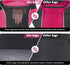 WOYYHO Pet Dog Carrier Backpack, Ventilated Mesh Front Backpack for Small Dogs, Safety Belt for Travel & Hiking
