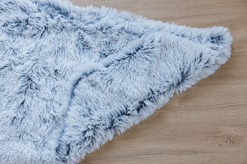 PJYuCien Fluffy Fleece Calming Pet Throw Blanket, Super Soft and Warm for Indoor Cats and Dogs, Small 16 * 24", Grey