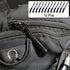 Wisdompro 2 Pack Heavy Duty Adjustable Backpack Chest Straps with 12 Pieces Zipper Pulls - Black