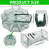 Sibosen 2PCS 10 2 Fishing Bait Trap Crab Net Holes and PCS Square Crab Crawfish Trap Fishing Trap for Minnow Crawfish