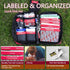 Backpacking, Small First aid Kits,Travel First Aid Kit with Labelled Compartments Molle System Compact Medical Kit
