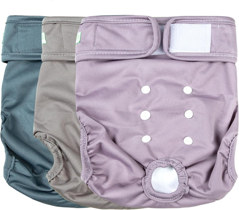 wegreeco Washable Reusable Dog Diapers, Pack of 3 Small Female Dog Period Panties in Heat