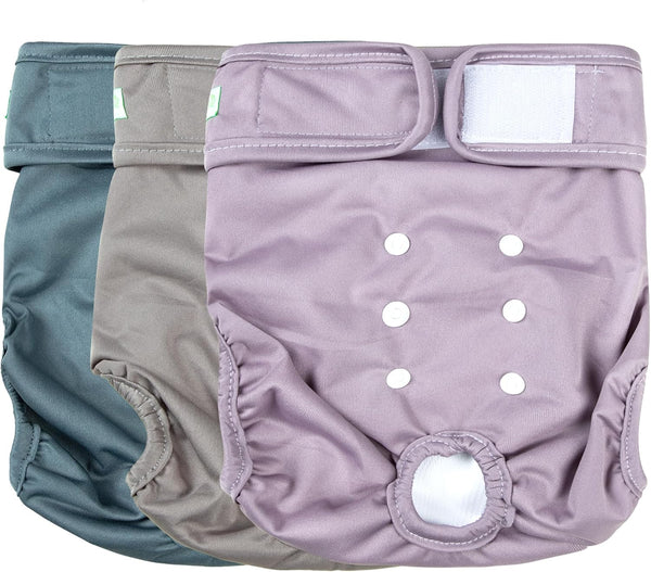 wegreeco Washable Reusable Dog Diapers, Pack of 3 Small Female Dog Period Panties in Heat