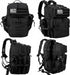 LHI 45L Military Tactical Backpack for Men and Women, Army 3 Days Assault Pack with Molle System