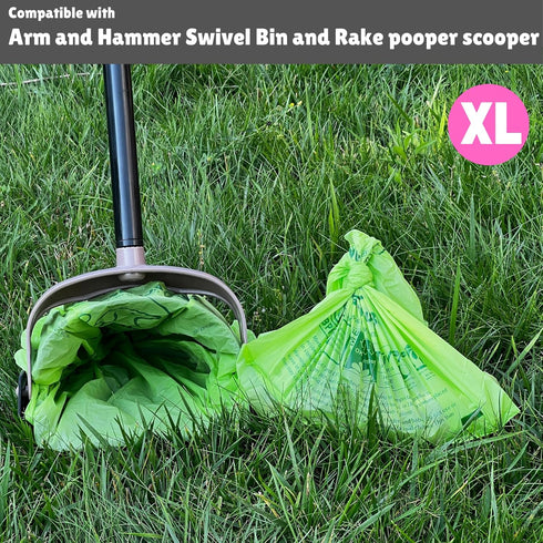 100% (120 D6400 (120 Compostable XL Pet Waste Bag ct.) Plant-Based Biodegradable Cat Litter Poop Bags Doggy Poop Bags