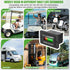 10L0L 12V-72V IP65 Battery Monitor for Golf Cart, LED Battery Level Indicator Meter for Lead-Acid & Lithium Batteries