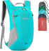 ZOMAKE Ultra Lightweight Packable Backpack 18L, Small Water Resistant Folding Daypack for Travel (Aqua Blue)
