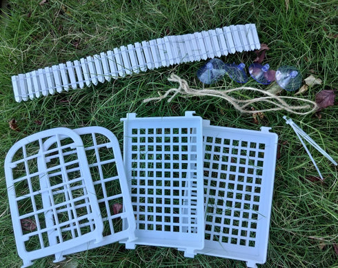 Generic Hammock Hermit Crab Habitat Accessories - Plastic Grid Ladder for Hermit Crab, Hamster, Guinea Pig (White)