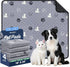 WanpeeGoo Washable Pee Pads for Dogs, 4 Pack Absorbent Reusable Training Dog