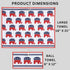 Republican Elephant Patriotic Golf Towel Set - Microfiber Waffle and Ball Towels with Clip for Women and Men