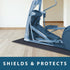 MotionTex Exercise Equipment Mat for Treadmill, Stationary Bike, Rowing Machine, Home Gym Floor Protection, 30" x 78"