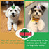 Dog Collar Flowers, Bows Charms for Small Medium Large Dog Cat Puppy Collar Embellishments (4pcs Christmas flower)