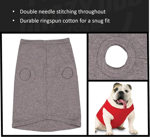 St Patricks Day Dog Shirt – Pet Me I'm Irish Print Tee, Soft Cotton Holiday Outfit for Small & Large Pets, Gray, XL