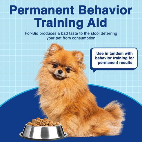For-Bid Stool Eating Deterrent for Dogs & Cats, Vet-Recommended, Made in The USA